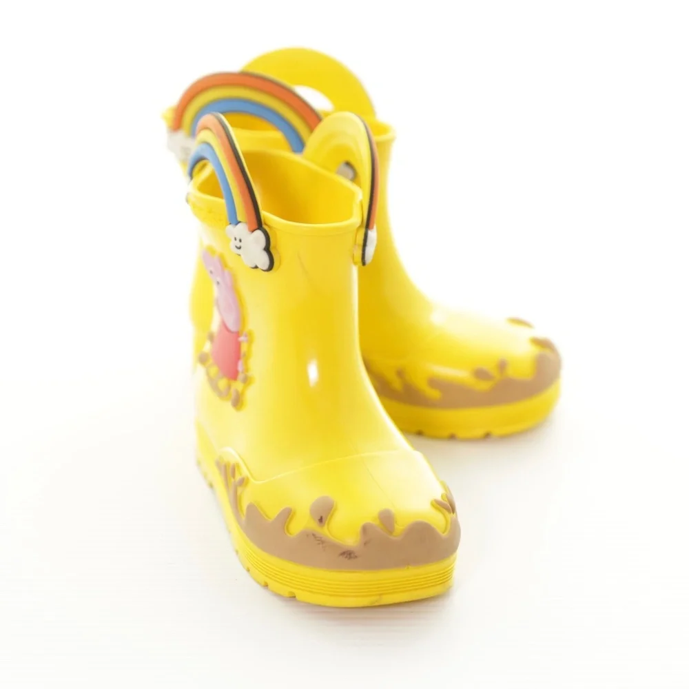 Welly Mini Melissa Peppa Pig Yellow Wellington Rain Boots Kids Unisex 12 / 30 EU